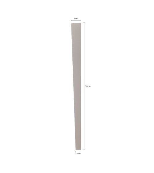 Confezione 4 gambe piramidali H 74 cm. in bianco frassinato
