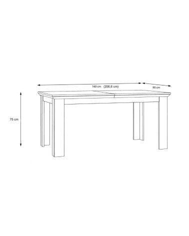 Tavolo allungabile Forma con piano in rovere e struttura bianca