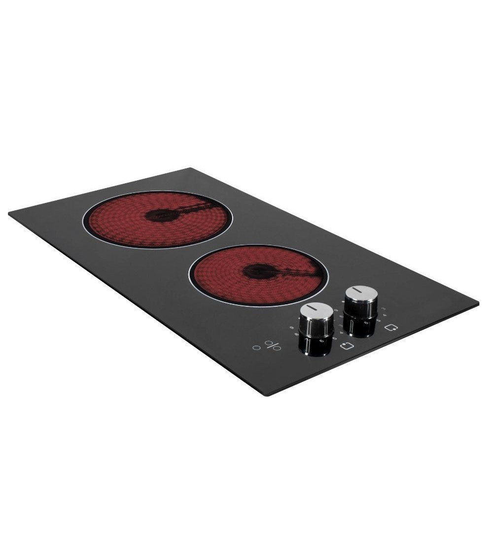 Piano cottura Antek vetroceramica elettrico nero 2 zone