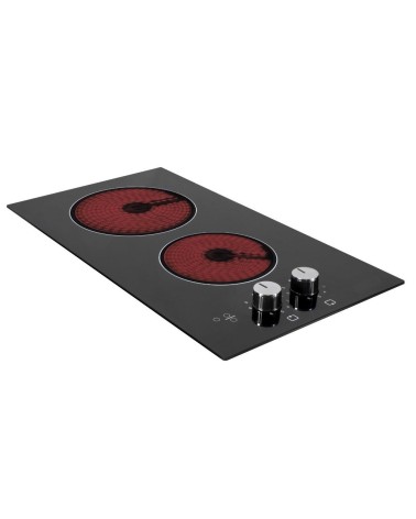 Piano cottura Antek vetroceramica elettrico nero 2 zone