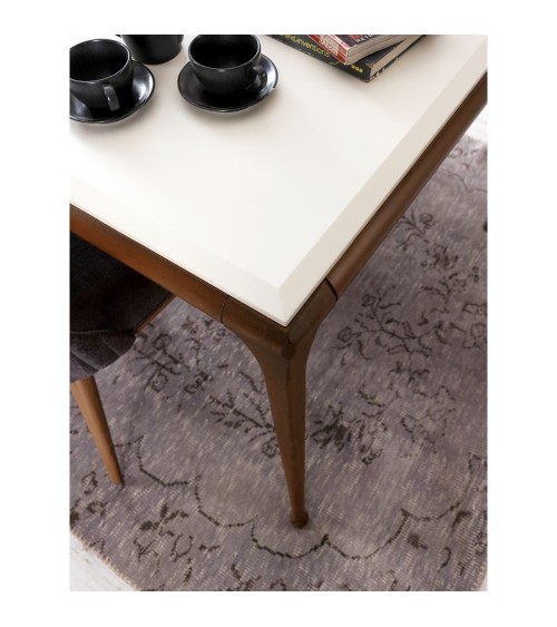 Tavolo Diana bianco noce190x105x80h