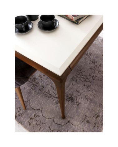 Tavolo Diana bianco noce190x105x80h