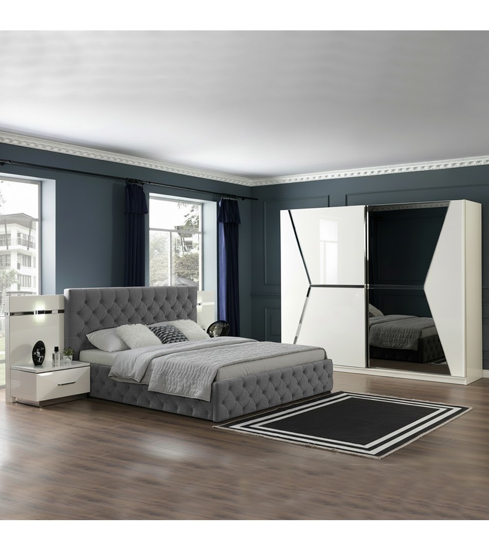 Camera da letto Rams bianco lucido