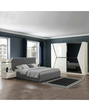 Camera da letto Rams bianco lucido