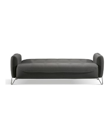 Divano Crown 3 posti ecopelle effetto nuvolato grigio 07-619  215x94x98h cm.