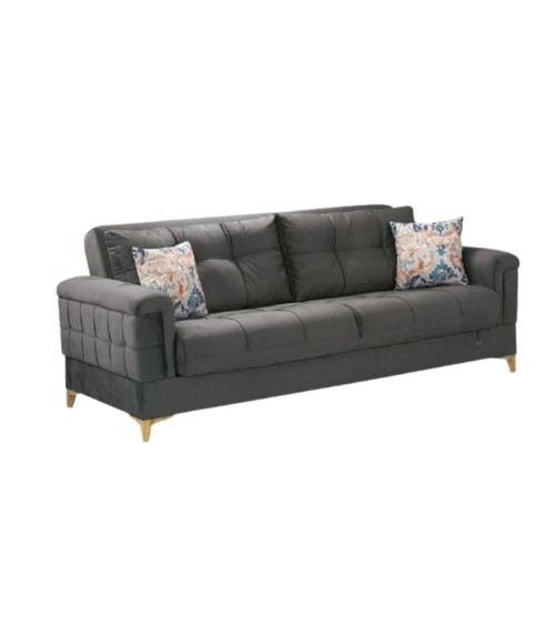Divano letto contenitore Kemer grigio 07-814