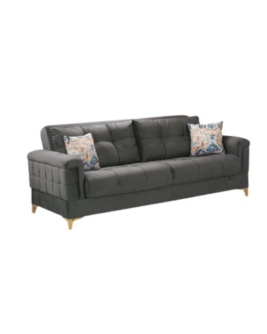 Divano letto contenitore Kemer grigio 07-814