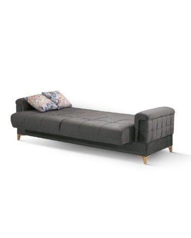 Divano letto contenitore Kemer grigio 07-814