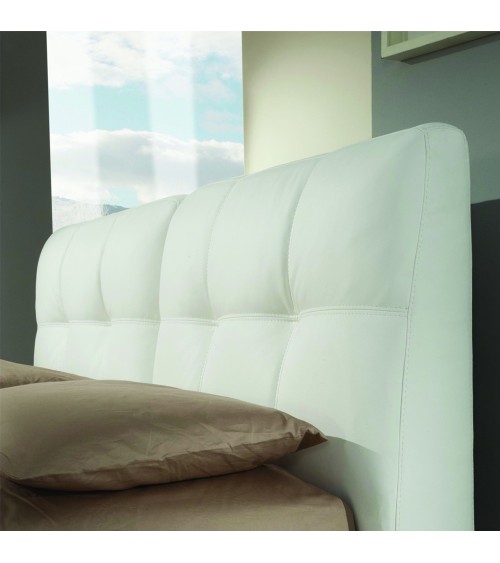 Letto matrimoniale con contenitore Melia bianco