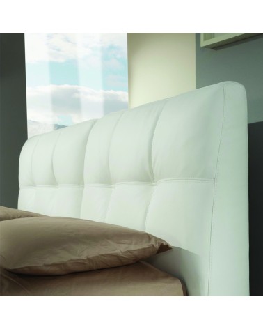 Letto matrimoniale con contenitore Melia bianco