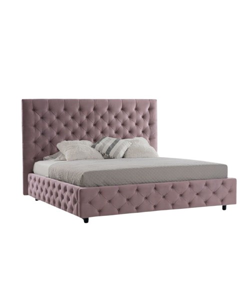 Letto matrimoniale contenitore Sondrio rosa