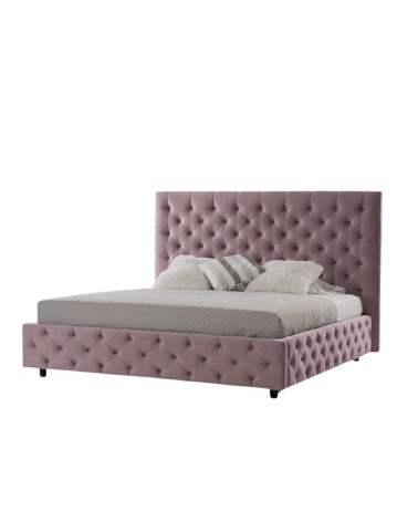 Letto matrimoniale contenitore Sondrio rosa