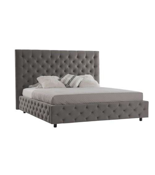 Letto matrimoniale contenitore Sondrio grigio