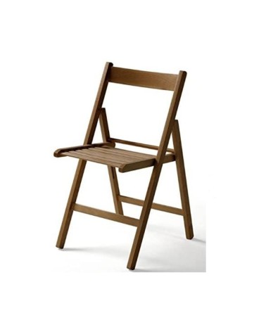 Sedia pieghevole Penelope in legno  noce set 4 pezzi