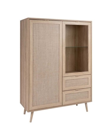 Credenza Bali 53A 2 ante e 2 cassetti effetto vimini