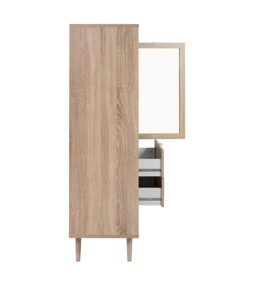 Credenza Bali 53A 2 ante e 2 cassetti effetto vimini