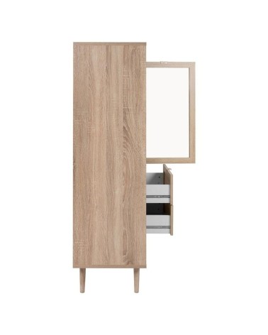 Credenza Bali 53A 2 ante e 2 cassetti effetto vimini
