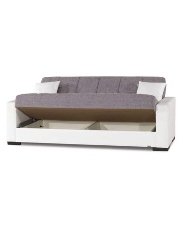 Divano 3 posti letto contenitore Malpensa visone 05-811