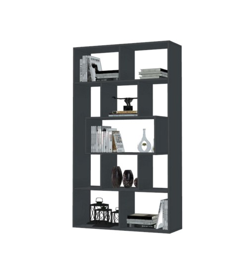 Libreria Face grigio cemento 90x30x170H cm