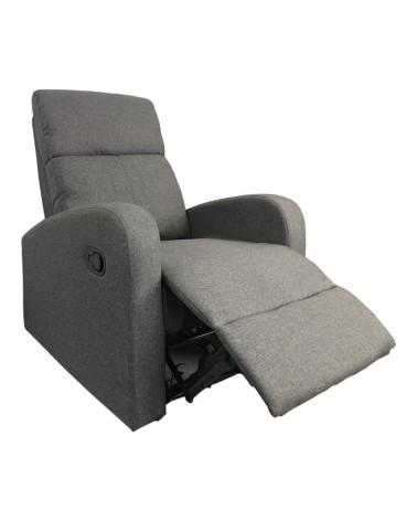 Poltrona relax Giada manuale tessuto grigio