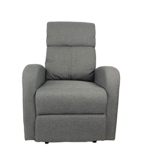 Poltrona relax Giada manuale tessuto grigio