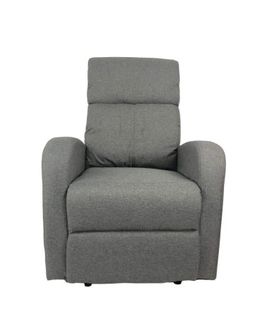 Poltrona relax Giada manuale tessuto grigio
