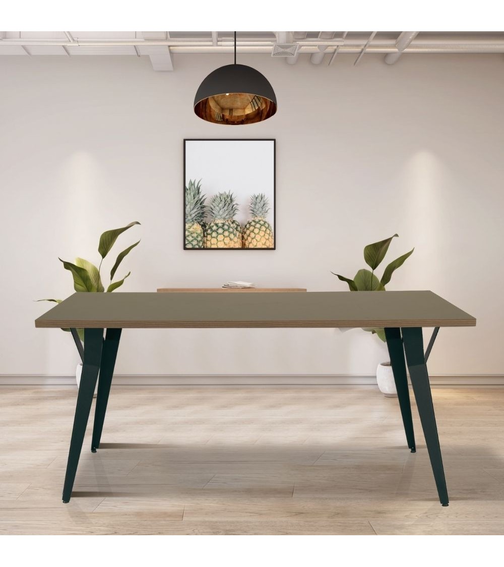 Tavolo da pranzo Yutan 160x80 cm rovere