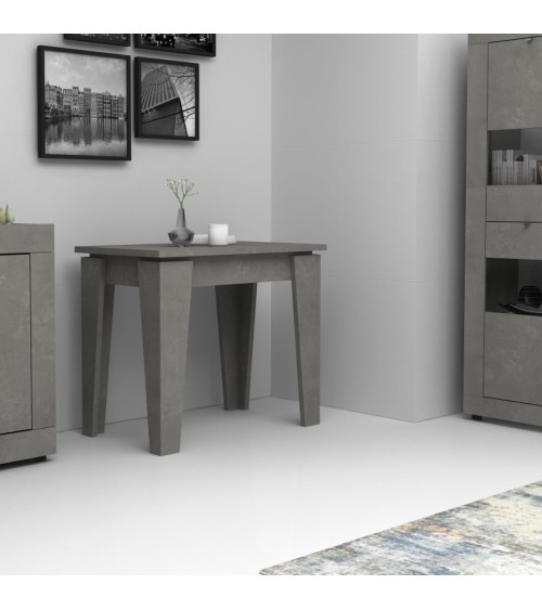 Consolle allungabile Natron cemento 50x90 cm