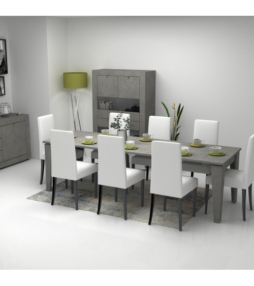 Consolle allungabile Natron cemento 50x90 cm