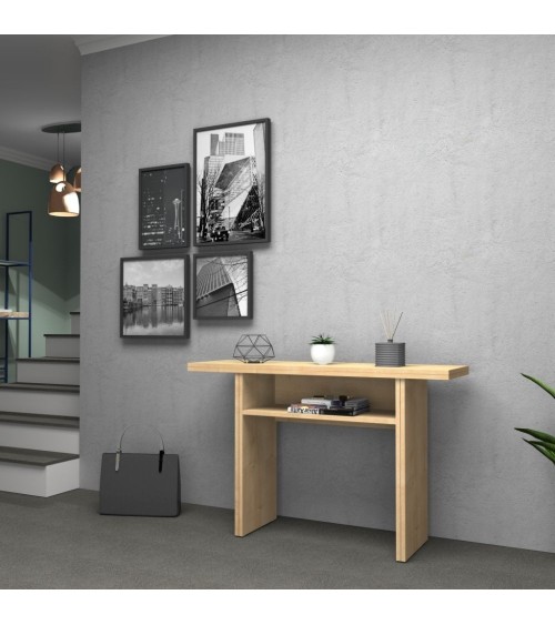 Tavolo consolle ripiegabile Ikebana rovere 120x35