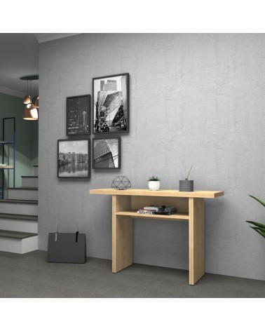 Tavolo consolle ripiegabile Ikebana rovere 120x35