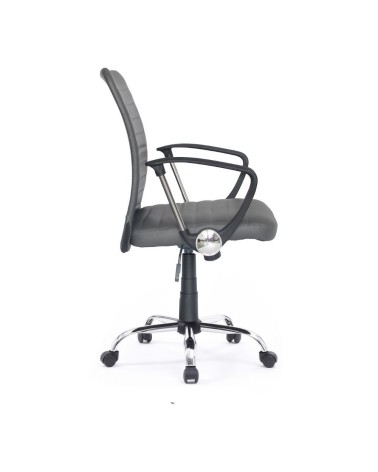 Poltrona ufficio Asgar base cromata tortora