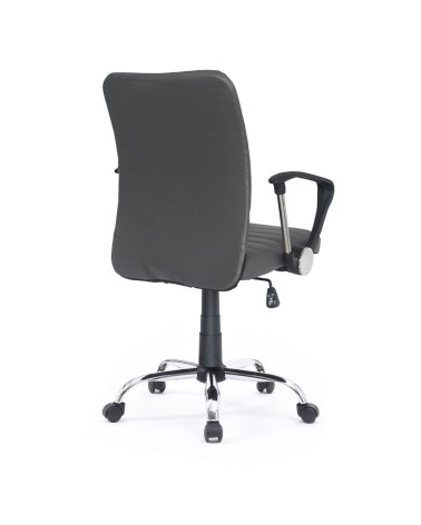 Poltrona ufficio Asgar base cromata tortora
