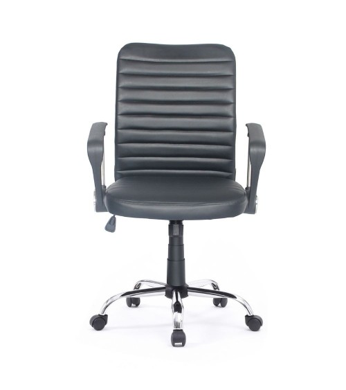 Poltrona ufficio Asgar base cromata nera