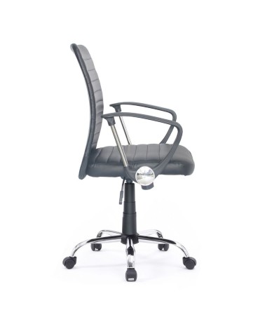 Poltrona ufficio Asgar base cromata nera