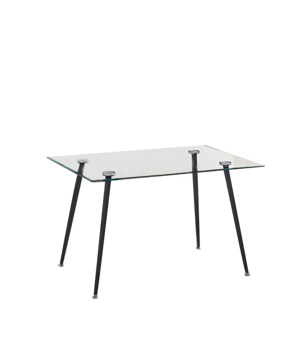 Tavolo SETFULL in cristallo temperato 120x80x85H