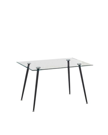 Tavolo SETFULL in cristallo temperato 120x80x85H