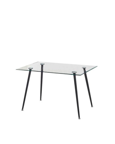 Tavolo SETFULL in cristallo temperato 120x80x85H