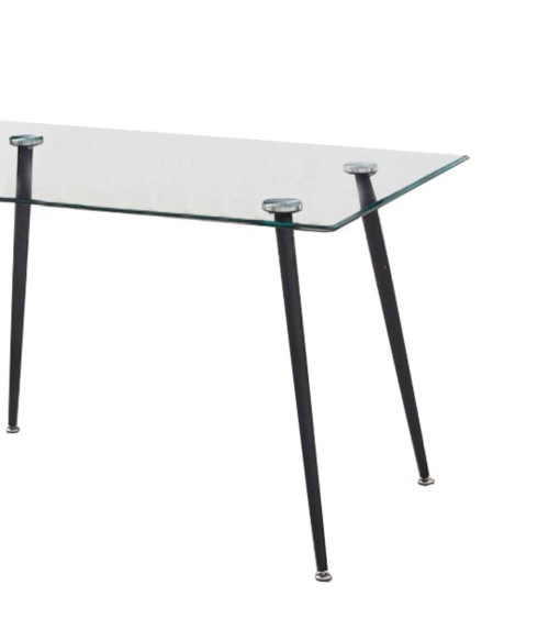 Tavolo SETFULL in cristallo temperato 120x80x85H