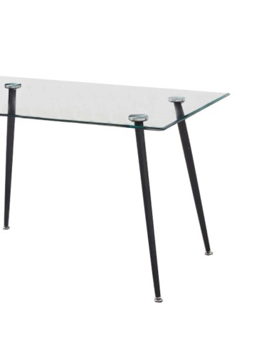 Tavolo SETFULL in cristallo temperato 120x80x85H