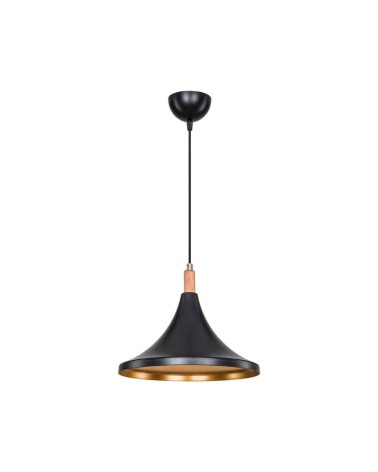 Lampada a sospensione Kano nero oro ASZ1564
