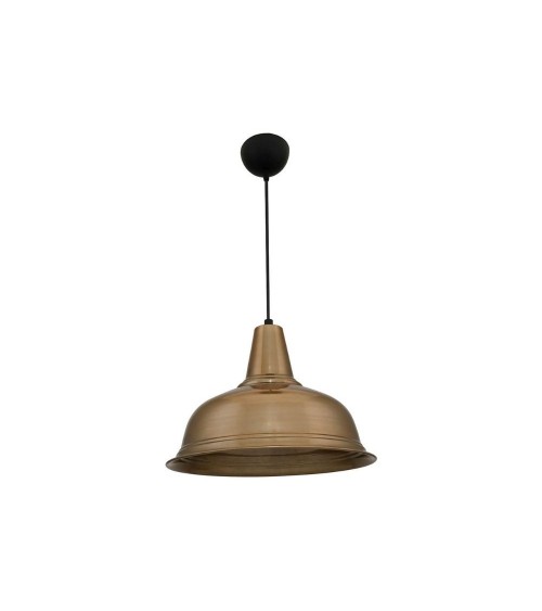 Lampada a sospensione Tampa ASZ1343 con diffusore bronzo