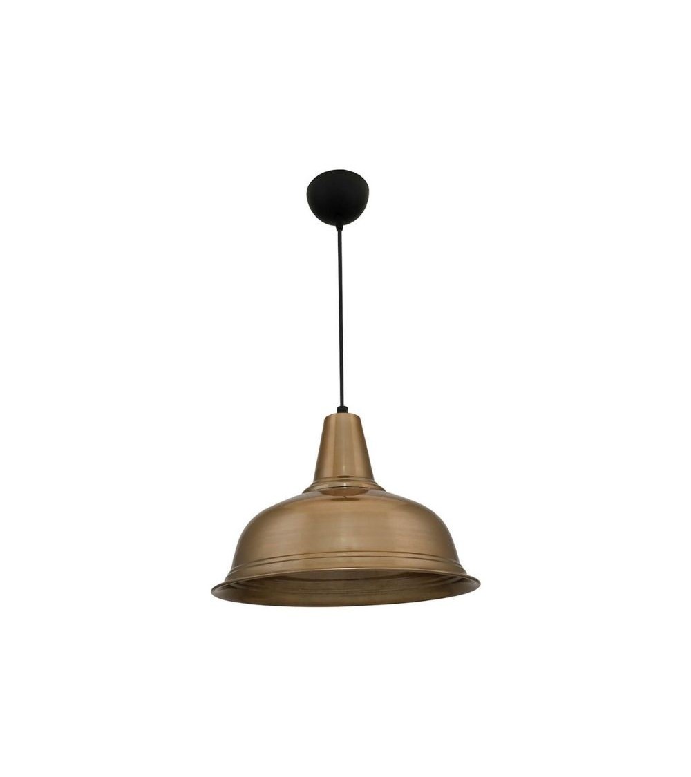 Lampada a sospensione Tampa ASZ1343 con diffusore bronzo