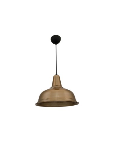 Lampada a sospensione Tampa ASZ1343 con diffusore bronzo