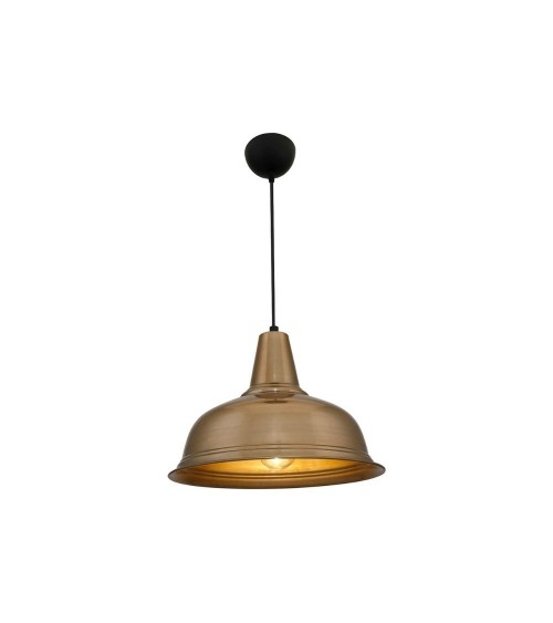 Lampada a sospensione Tampa ASZ1343 con diffusore bronzo