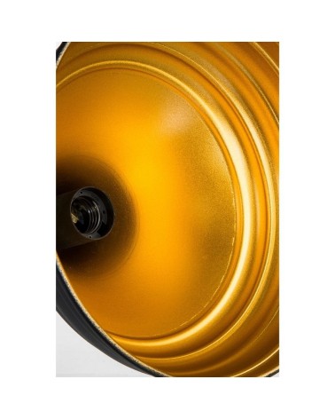 Lampada a sospensione Leda ASZ1338 in metallo nero