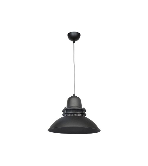 Lampada a sospensione Tibet ASZ0871 nera stile industriale