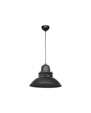 Lampada a sospensione Tibet ASZ0871 nera stile industriale