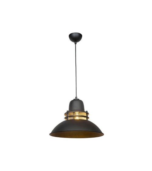 Lampada a sospensione Tibet ASZ0871 nera stile industriale