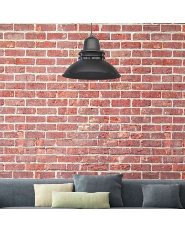Lampada a sospensione Tibet ASZ0871 nera stile industriale